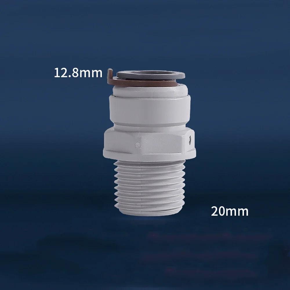 Ajuste 3/8" 1/2" DE X 3/8" Tubo Cotovelo Reto T Conector Rápido de Encaixe POM para Aquário Sistema de Osmose Reversa Filtro de Água RO