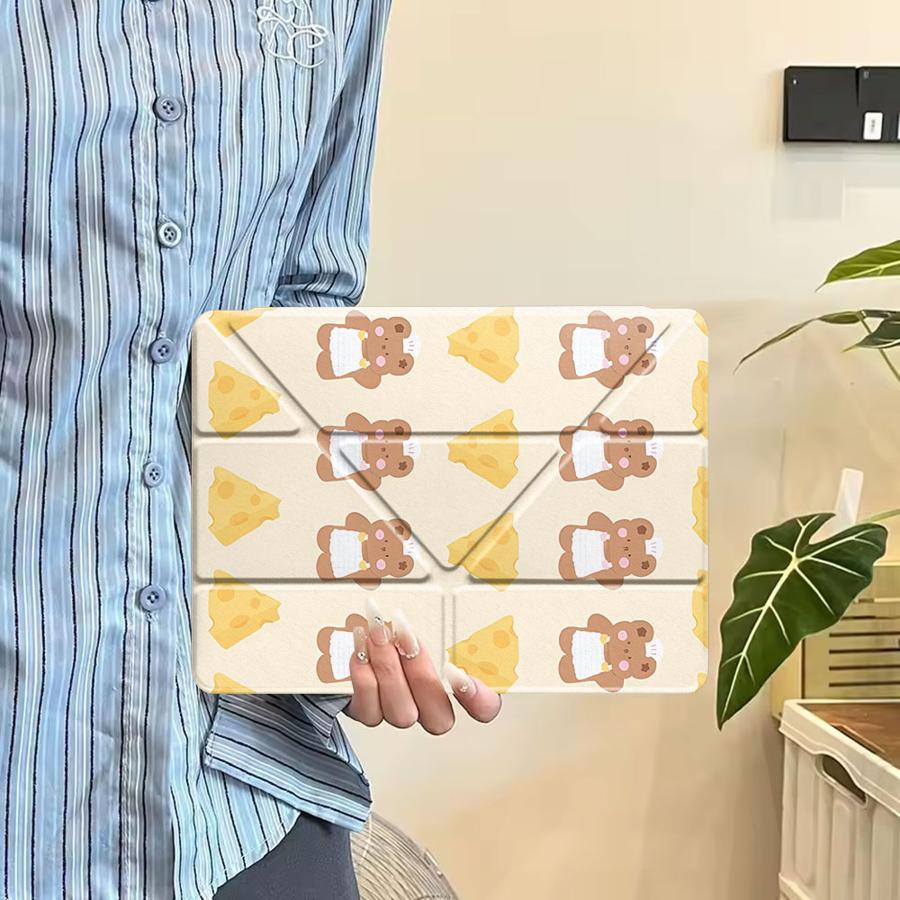 Tablet Case For iPad Pro 11th 10th 9th 8th 7th 12.9inch Pro 2025 Air 4 5 M3 M2 1 2 M4 11inch Mini 6 7 Holder Cover Bear Making