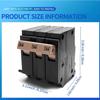 C330 3-Pole 30-Amp Circuit Breaker, Type C3/4-Inch Plug-On Molded Case Circuit Breaker, Thermal Magnetic Protection, 10 KAIC, 120/240V, Fit for Load