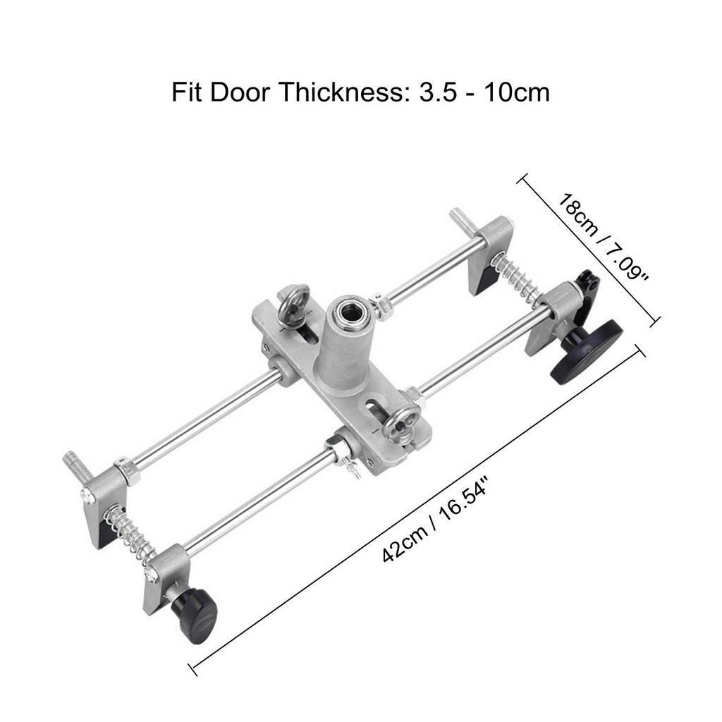 Silver Professional Mortice Lock Fitting Jig Wood Cutters Chisel Door Morticer Kit 18/22/25mm Locksmith Woodworking Maintenance Tool