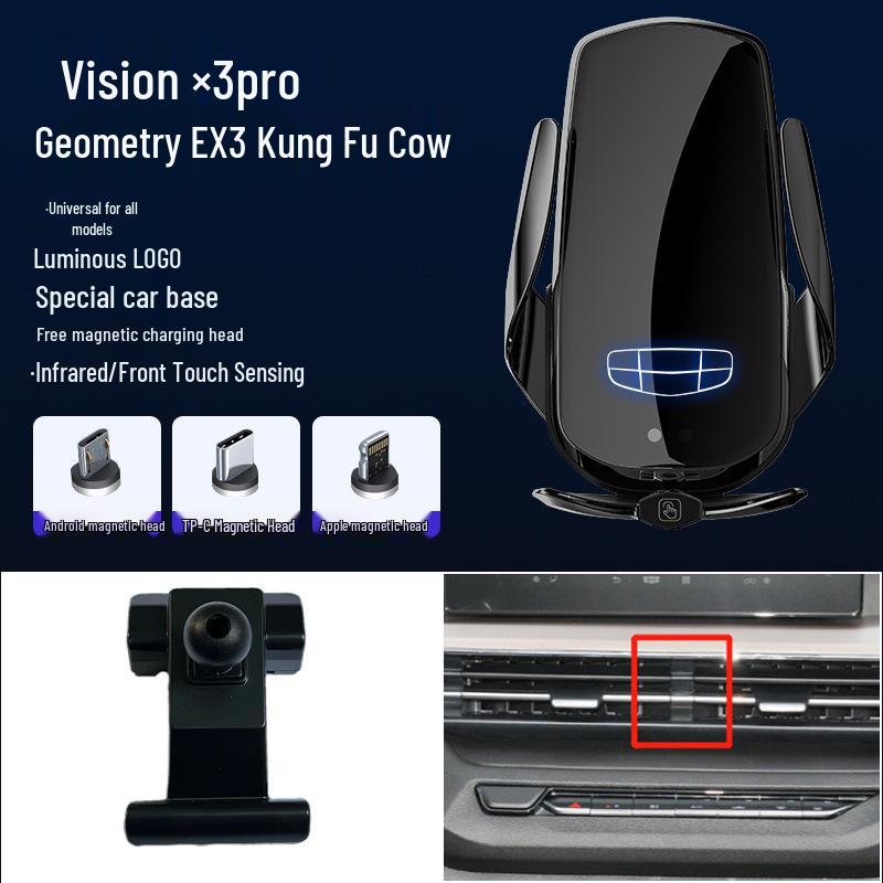 Vision X3PRO Magnetic Wireless Fast Charging Car Phone Holder