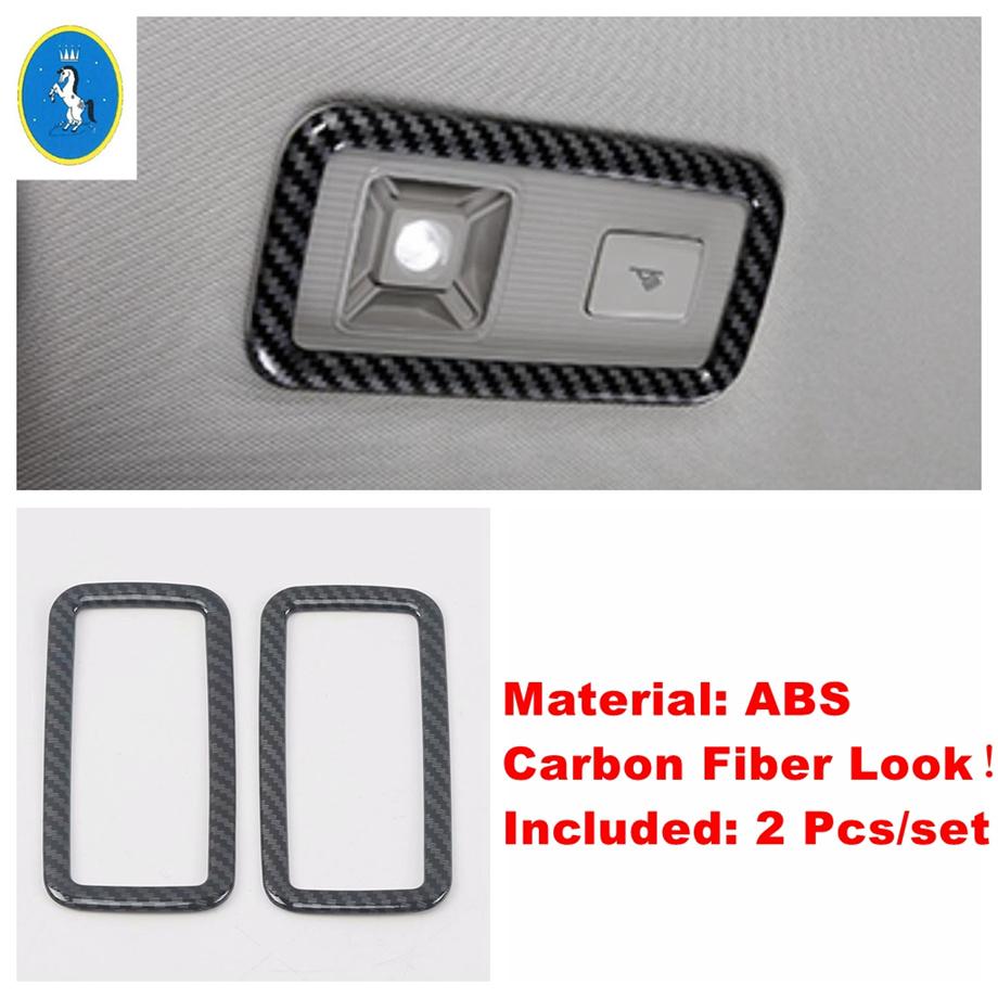 Auto Head Lights Switch / Water Cup Holder Cover Trim Accessories For VW Volkswagen Tharu / Taos 2018 - Carbon Fiber Look
