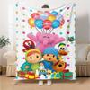 Pocoyo Theme Printed Blanket - Perfect for Couch, Bed, Travel & Outdoor Use | Machine Washable, Cozy & Durable.