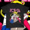 Sailor Moon Retro 90s Anime Graphic T Shirt Summer Cotton Unisex Women Tee Streetwear Casual Trend Short Sleeve Couple Hip Hop Top