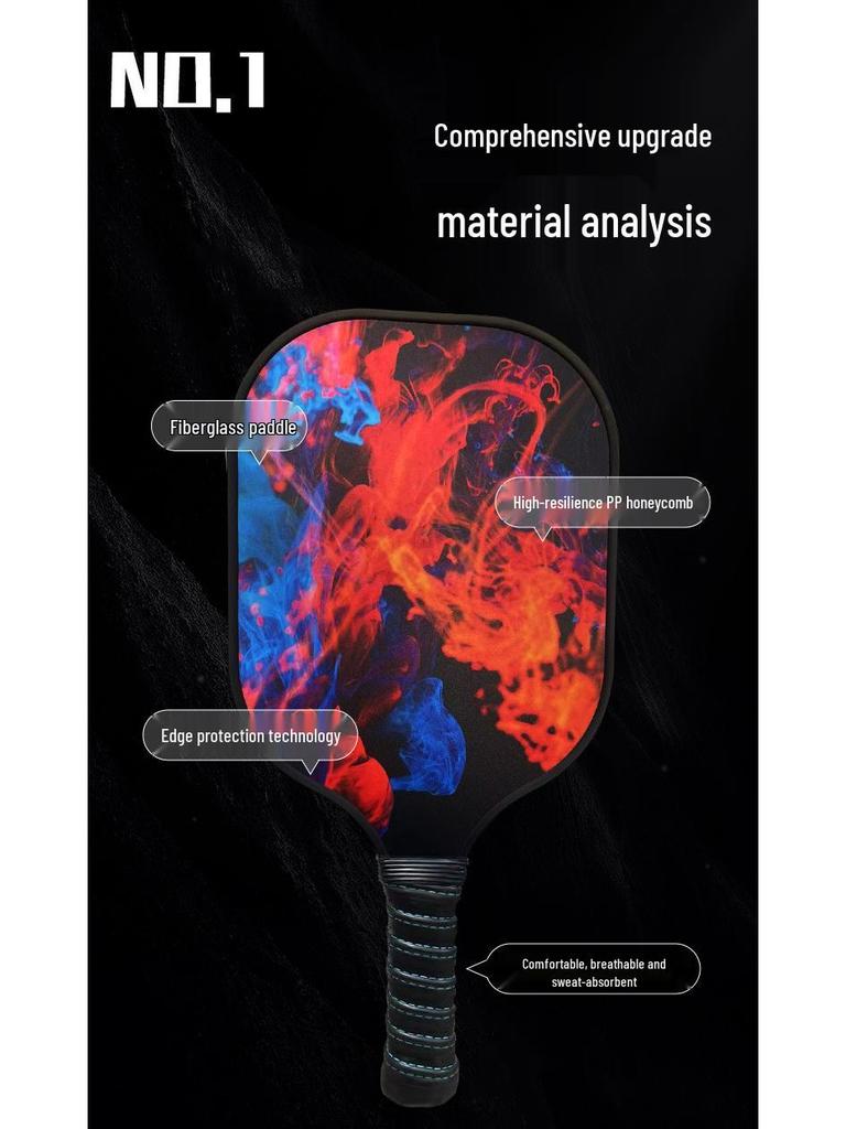 Beginner Fiberglass Pickleball Paddle for Outdoor Sports