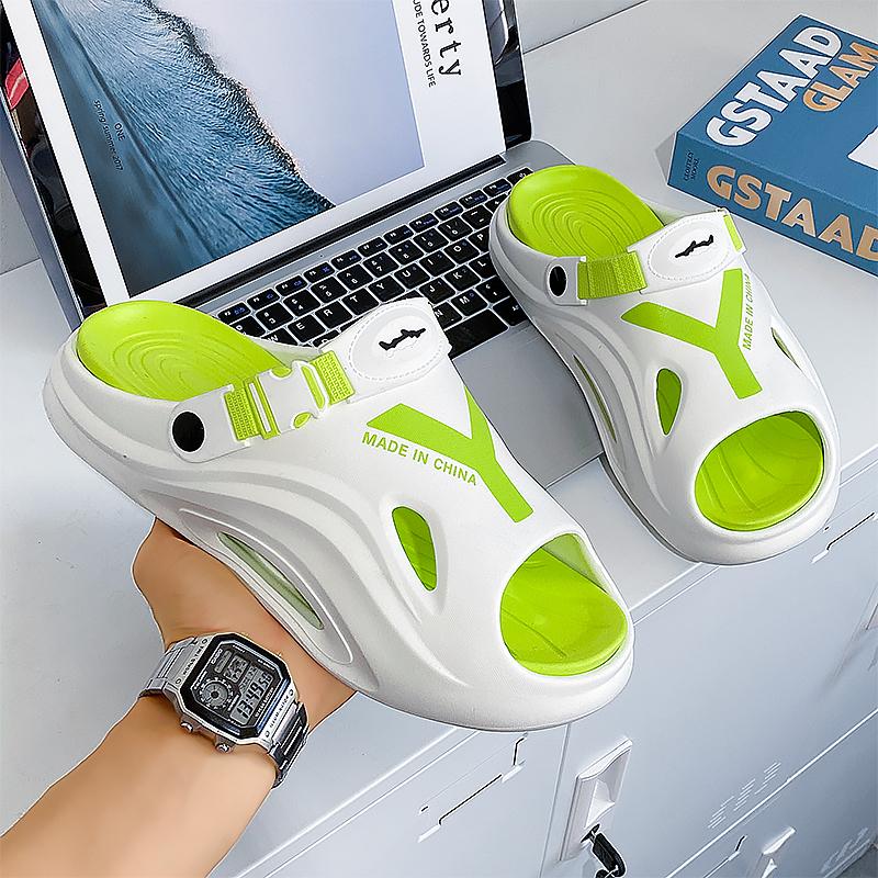Men's Summer Slippers Fashionable Versatile Comfortable Non Slip Beach Sandals Furniture Shower Outdoor Dual Use Men's Slippers