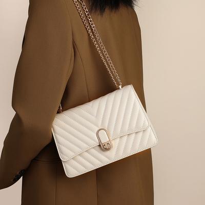 New Niche Bags for Women's Bag Chain Crossbody Bag Autumn Light Luxury Genuine Leather Versatile Underarm Bag