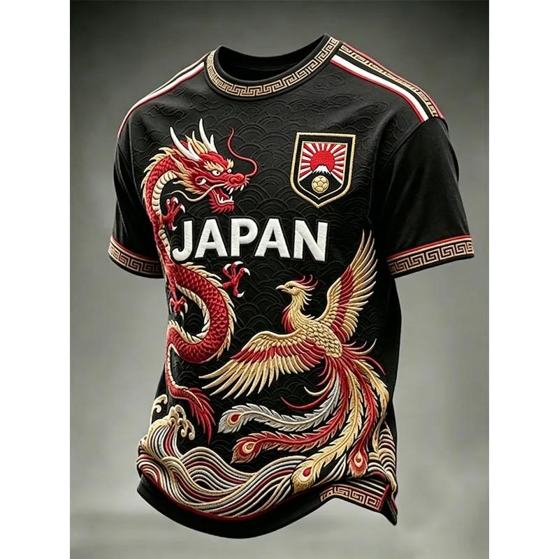 Edition Japanese Fans Football Training T-Shirt - 3D Digital Printing - Comfortable and Breathable - Family Clothing