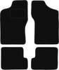 Black Velour Floor Mats For: Fiat Cinquecento Hatchback (1991-1998)