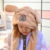 Animal Ear Ear Moving Hat Capybara Plush Hat Toys Kawaii Jumping Up Cap  Birthday Gifts