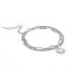Layered Dog Paw Pendant Bracelet Cute Trendy Jewelry Double Stackable Charm