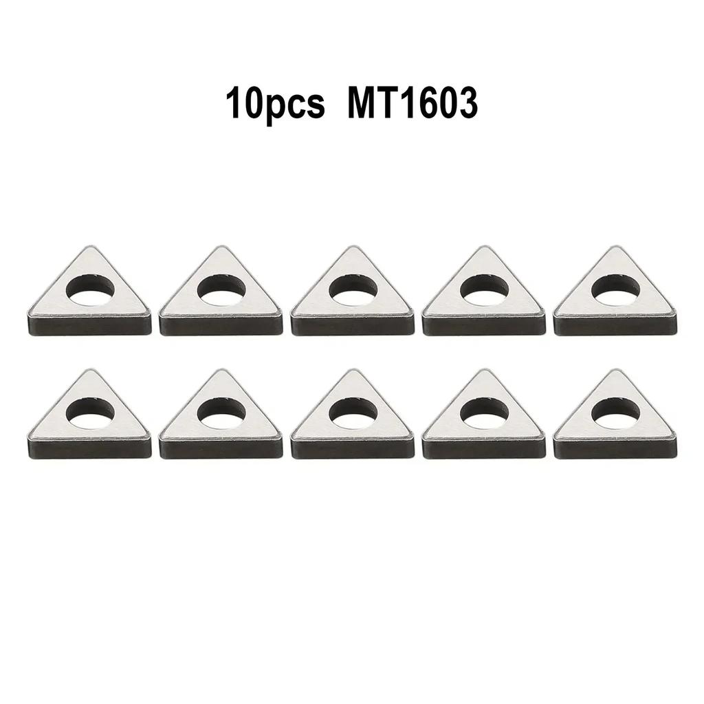 10 KUSŮ MT1603/MT2204 Podložka pod břit Nástrojový držák pro trojúhelníkové CNC soustružnické nástroje Slitinová podložka břitu Základna nástroje Klín Příslušenství Soustružnické díly