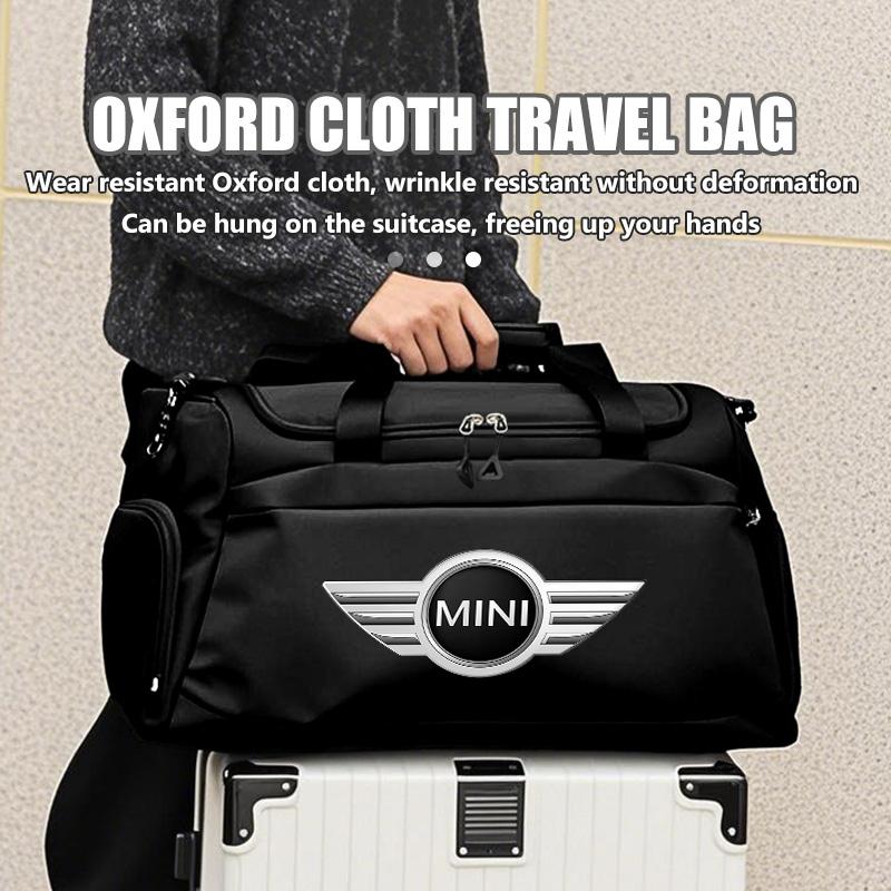 Para Entusiasta de Fitness com Logotipo de Carro MINI Organizador Bolsa de Armazenamento de Viagem em Tecido Oxford Cooper One JCW R56 Countryman Clubman R50 R53 R58