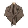 135cm Hot Sale Modal Jersey Hijab Triangle Scarf Woman Muslim Hijab Shawls Ladies Soft Wraps Solid Color Islamic Headband Turban