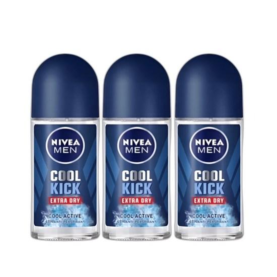 

Nivea Дезодорант Cool Kick шариковый для мужчин 50 мл 3 шт.