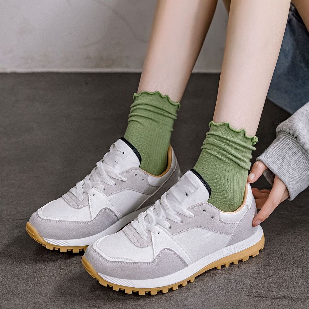 Split Toe Cotton Candy Color Female Two Finger Socks Hosiery Middle Tube Socks Two Toe Socks