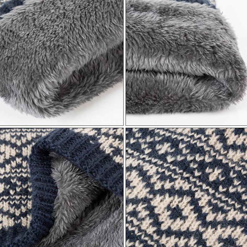 Fashion Soft Knitted Neck Warmer Sports Scarf for Women Men Face Cover Winter Running Skating Hiking Cold-Proof Thick Collar