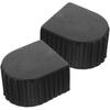 2Pcs Ladder Protective Covers Heavy Duty Plastic End Caps for Extension Ladders Aluminum Alloy Ladder Accessories