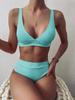 MODA Nuovo Sexy Bikini Solido Costume Da Bagno Donna Costumi Da Bagno Push Up Bikini Set Costume Da Bagno Brasiliano Estate Abbigliamento Da Spiaggia Costume Da Bagno