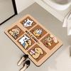 Non-Slip Water-Absorbing Cute Puppy Floor Mat for Bathroom Entrance