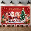 Christmas Banner Snowman Design Merry Christmas Banner Christmas Party Banner Festive Design For Holiday Gathering