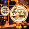 Glowing Christmas Pendant Window Decorations - Festive Hanging Ornaments for Holiday Ambiance