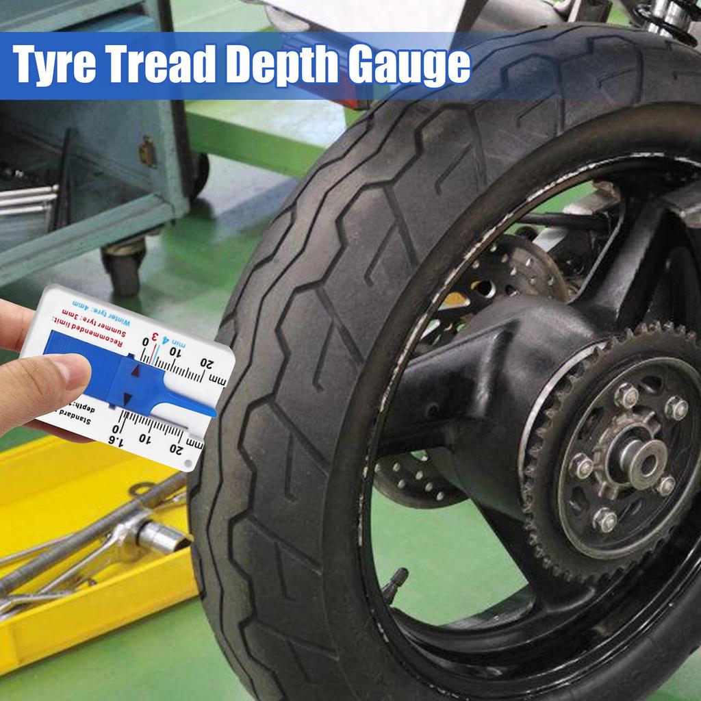 0-20mm Tire Tread Depth Gauge Portable Tread Gauge Tool Tread Gauge Tool Adjustable Tire Gauge Tire Tread Depth Gauge