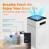 HOMEFISH Air Purifier USB Portable Air Purifier With Aromatherap Smoke Odor Filter With Replaceable Filter For Home Car Kitchen