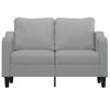 Vidaxl 2-Seater Sofa, Light Gray, 120 Cm, Upholstered In Fabric