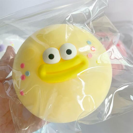 Yousheng Big Eyes Ball Squeeze Toy Cartoon Bun Shape Sensory Pinch Fidget Toy Stress Relief Hand Relaxation Decompression Tool