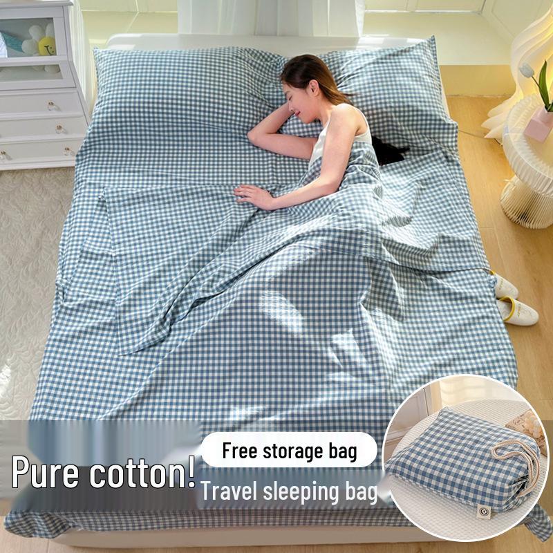 All-Cotton Anti-Dirt Portable Travel Sleeping Bag & Duvet Cover