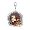 6CM Key Ring Figure Game Ashes Of The Kingdom Anime Acrylic KeyChain With Lu Su Liu Bian Sun Ce Desktop Display Decoration Gift