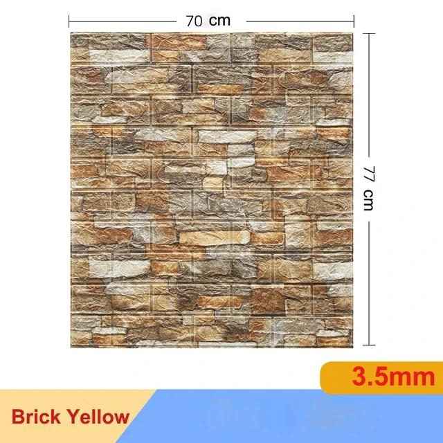 1/5/10 Pcs 3D Wall Stickers Self Adhesive Foam Panels Home Wall Decor Living Room House Brick Sticker Wallpaper Decoration