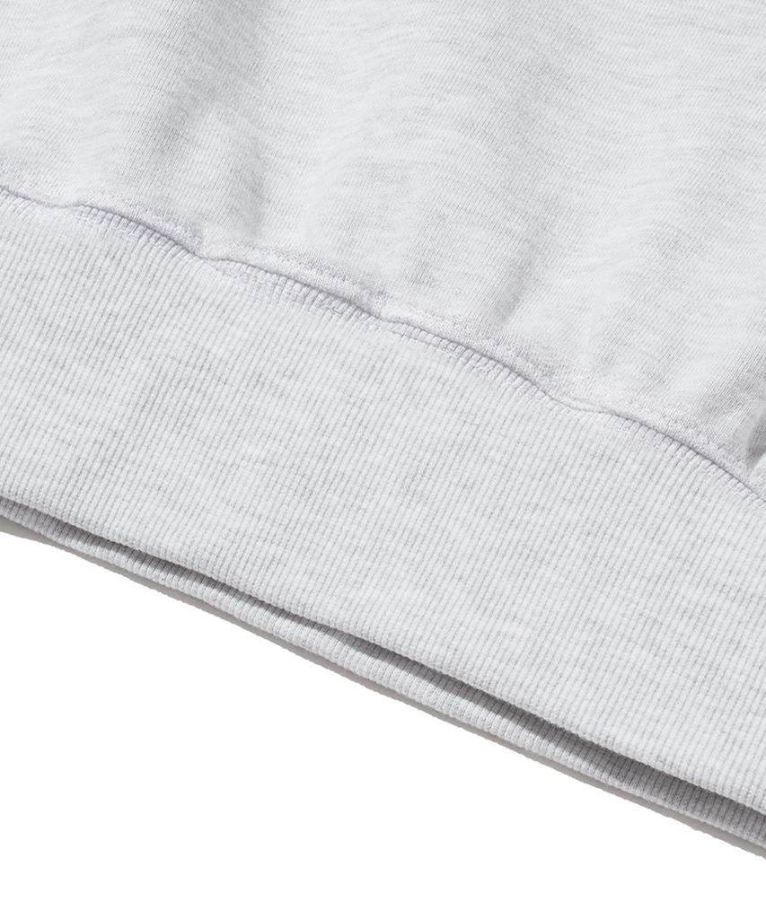Pop Rabbit Print Hoodie White Melange