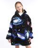 Autumn and Winter Sports and Leisure Warm TV Blanket Senior Children's Plush Comfortable Soft Bathrobe Warm Fluffy Robe