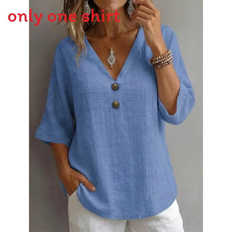 Geometric Pattern Womens Casual T Shirt With V Neck And Short Sleeves For Summer Wear