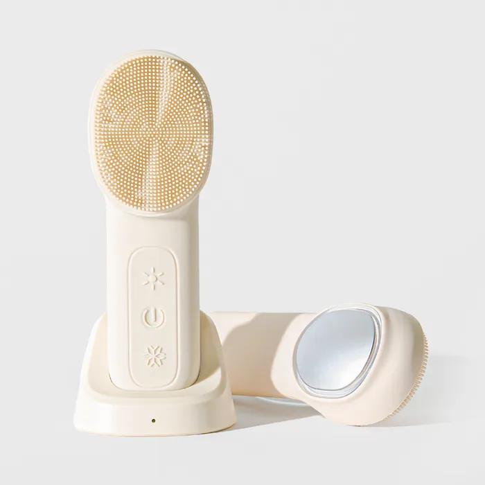 

Оха холодный и горячий вибрационный очиститель устройство для красоты лица массажер для лица электрический силиконовый очиститель Cold and hot vibration cleanser A01428