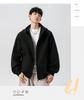 Men's Retro Patchwork Hooded Sweatshirt, 320g, Spring/Autumn Casual Loose Jacket