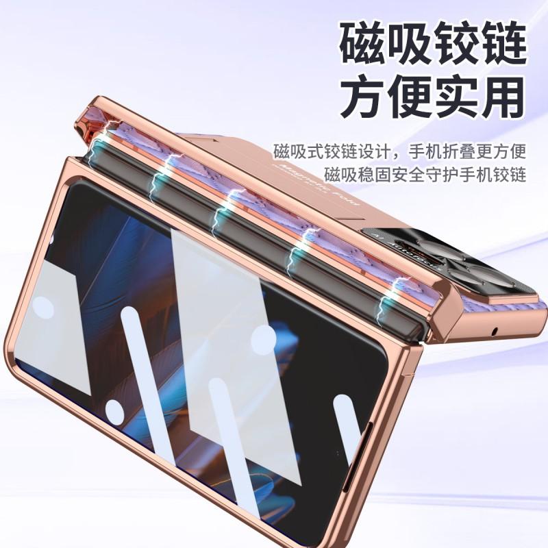 OPPO Find N2 Faltbares Handyhülle Mit Magnetischer Stoßfester Vollabdeckung PC-Abdeckung In Mehreren Farben