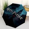 1pc Harry Potter Automatic Folding Umbrella - Compact 8-Rib Design, Durable Plastic & Iron1149L