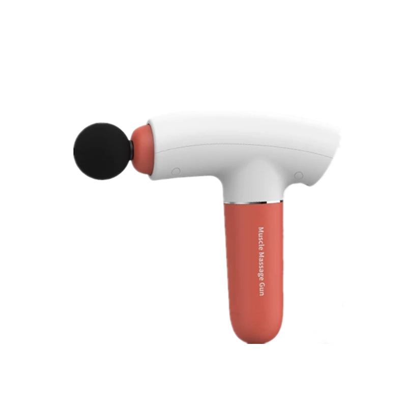 Mini Electric Muscle Massage Gun Deep Relax Fitness Equipment Noise Reduction With 3 Massage Heads Tissue Vibration Relief Pain серый