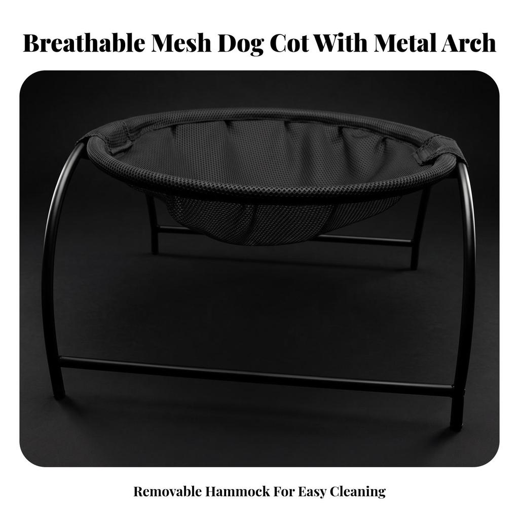 Cat Bed with Metal Stand Breathable Mesh Sling Long-Lasting for Indoor, Cats