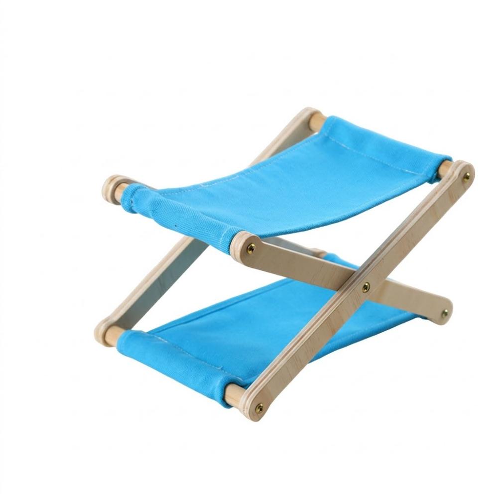 UV Resistant Folding Wooden Beach Pillow Adjustable Height Canvas Lounge Headrest Household