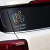 Car Stickers Creative Warning Sign Auto Vinyl Decal Warning Mum and Baby On Board Safety Decoration Auto Universal Accessories