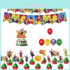 Antenna Tema Festa per Bambini Set Decorazioni Bandierine Striscioni E Palloncini