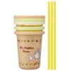 Skater 230ml Tumblers with My Neighbor Totoro Cat Bus Studio Made In Straws, 3-Pack, Design, Ghibli, Japan, SIH2ST-A