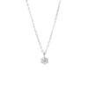 14K Gold-Plated Sterling Silver Flower Pendant Necklace - Elegant Clavicle Chain Gift