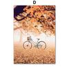 Deer Fox Cabin Flowers Leaves Autumn Landscape Posters Prints Canvas Painting Nordic Wall Art Pictures For Living Room Decor