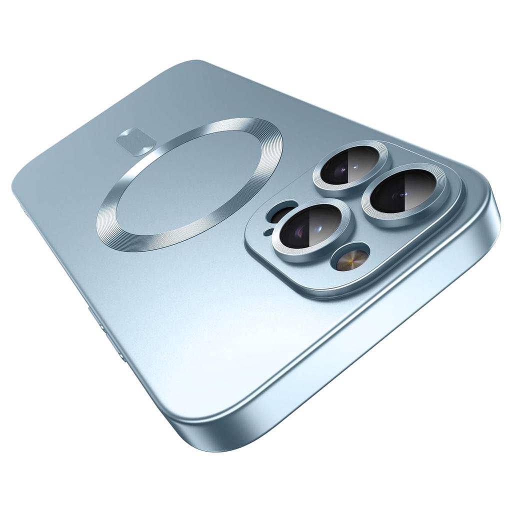 For iPhone 15 Pro Max Case Compatible with MagSafe Ultra Thin TPU Phone Cover with Lens Protection