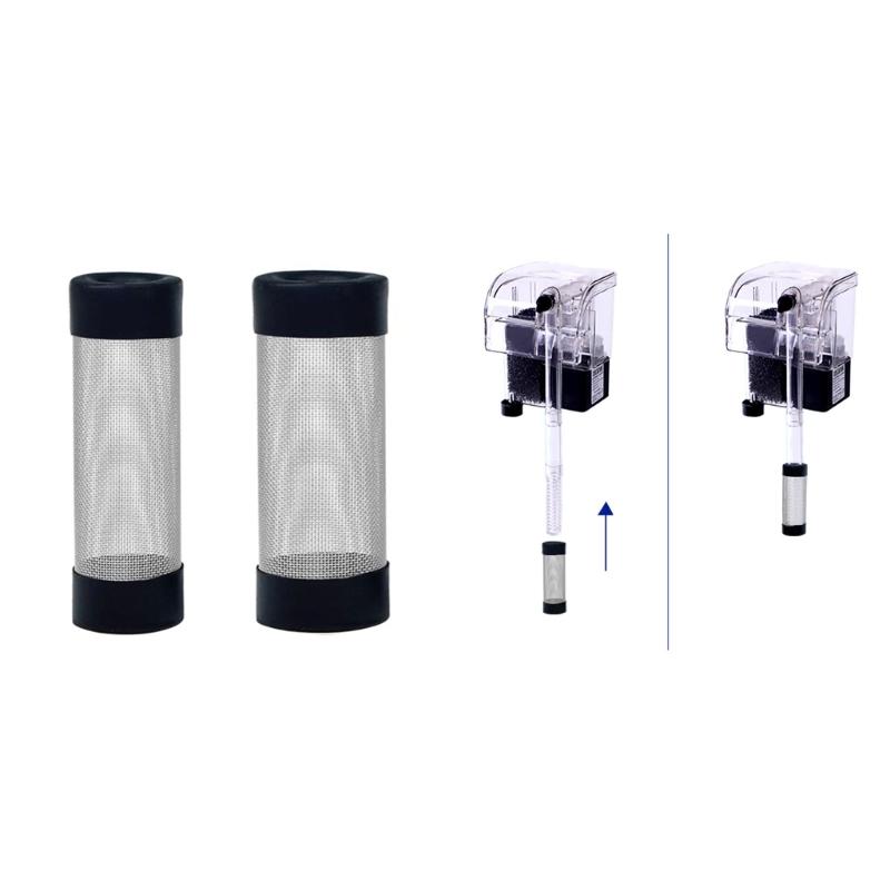 StainlessSteel Fishtanks Intake Filter Mesh Cover Shrimp Net for Water Cleanliness Aquariums Shrimp Protect Supplies